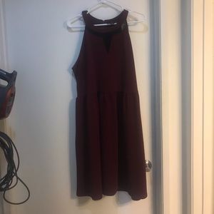 Plus size mesh detail dress